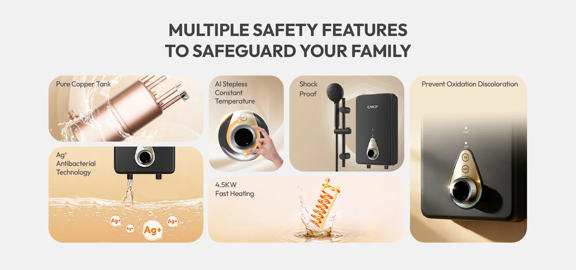 Quick Series boasts multiple safety features to safeguard your family