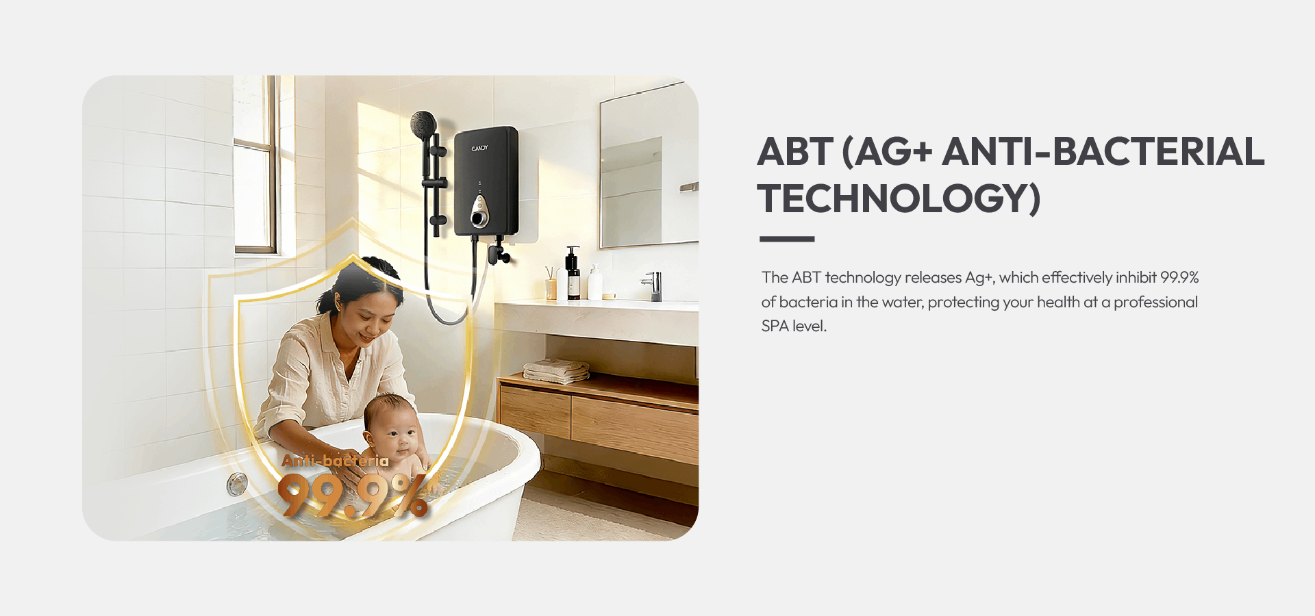 Quick Series has ag+ antibacterial technology